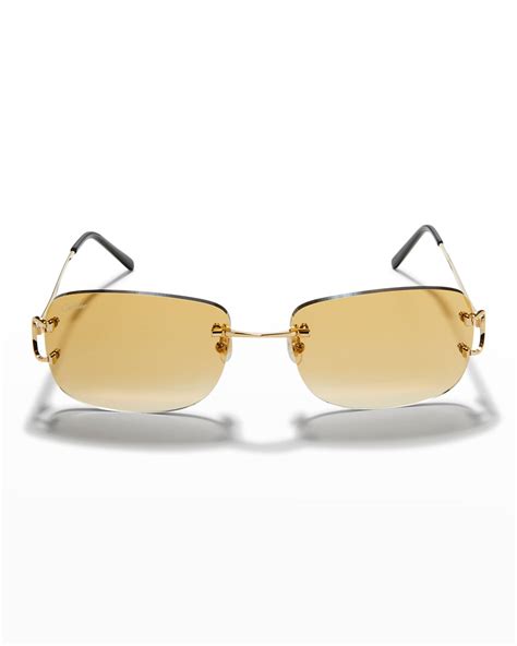 cartier sunglasses rimless.